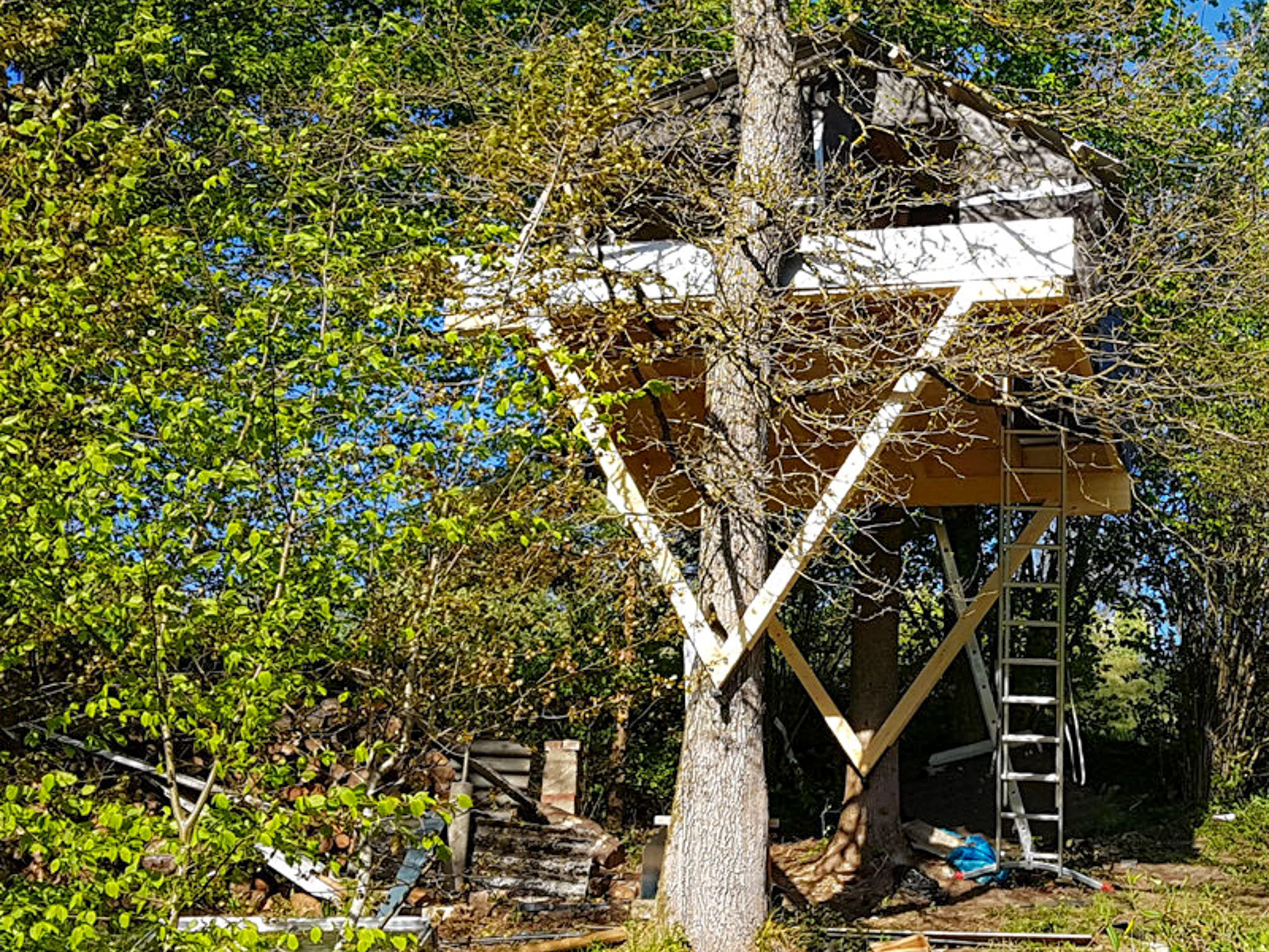 L Baumhaus-Bausatz für 1–2 Bäume, Dreieck V60 - Image 5